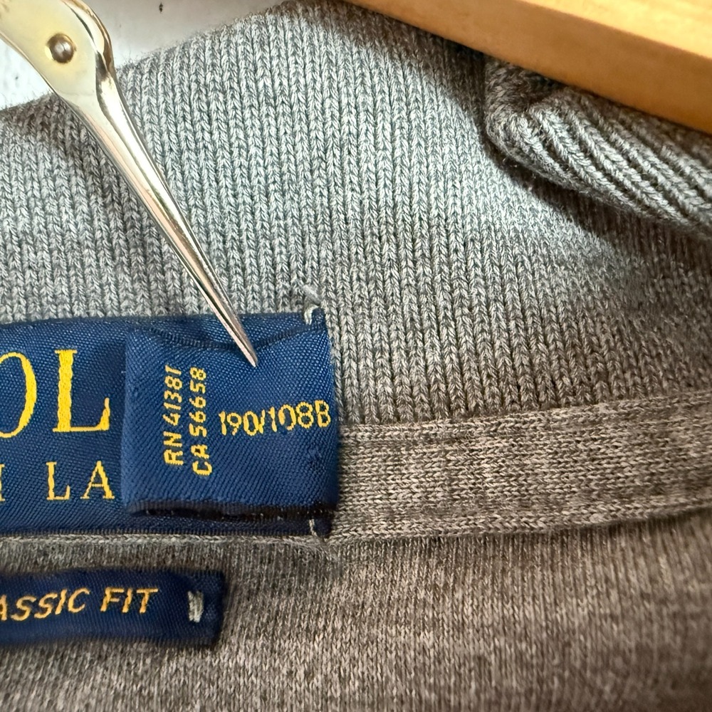 Polo Ralph Lauren Shirt Mens 3XL Heathered Gray‎ Short Sleeve Classic Fit Preppy - Picture 4 of 15